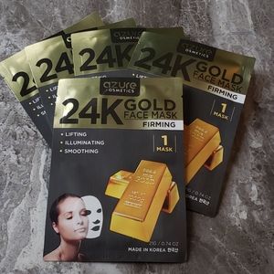 2 for $5 AZURE 24K Gold Firming Korean Face Mask
